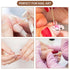 1500PCS Pointed Cotton Swabs with Storage Case, Microblading Cotton Swabs, Precision Tip for Makeup and Nail Art