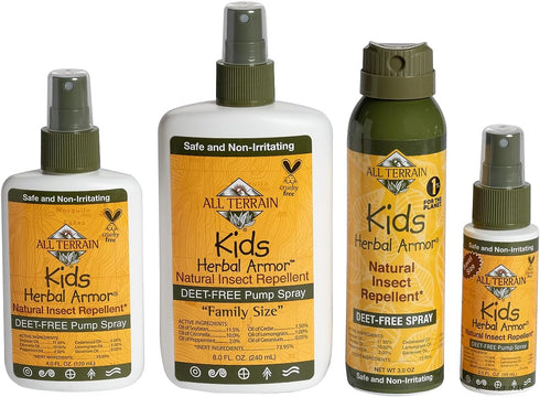 Kids Herbal Armor DEET-Free Insect Repellent Pump Spray, 8oz, Plant-Based, Safe for Family and Pets