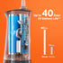Bitvae C5 Cordless Water Dental Flosser - 3 Modes, 5 Intensities, IPX7 Waterproof, 5 Tips for Teeth Cleaning - Black