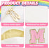 Initial Makeup Bag | Personalized Waterproof PU Leather Chenille Letter Cosmetic Bag | Monogram Travel Toiletry Bag