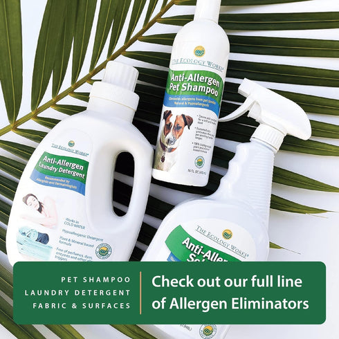 The Ecology Works Plant-Based Dog & Cat Allergy Spray, Dander Remover & Dust Mite Waste Reducer