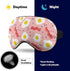 Sleep Mask,Eggs Bacon Dots Pink Eye Masks with Adjustable Strap for Sleeping,Block Light Eye Sleep Shade Cover
