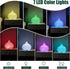 Mulixis 500ml 7-Color Bling Rhinestone Onion Aromatherapy Diffuser for Home Bedroom Large Oil Diffuser Artistic Charm