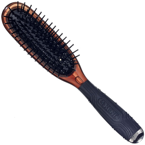 Kent Headhog Detangler Brush, Anti Static Hair Brush with Rounded Nylon Bristles, Travel Brush with Ergonomic Grip