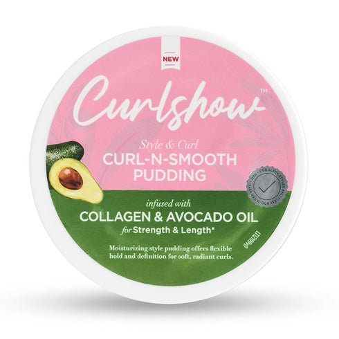 ORS Olive Oil Curlshow Curl N Smooth Pudding, Infused with Collagen & Avocado Oil, 12.0 oz