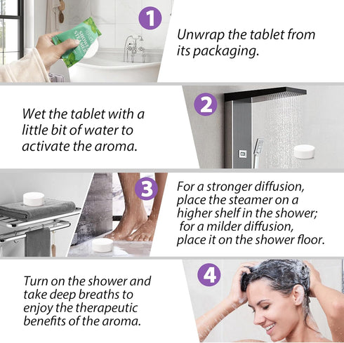 Shower Steamers Aromatherapy 16 Pack, 8 Scents Shower Bombs for Home-Spa Relaxation Gifts for Women