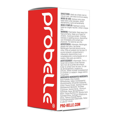 Probelle Nail Hardener Formula 1 - Extra Strong Treatment for Brittle Nails, Grows and Restores Soft, Weak Nails