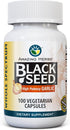 Amazing Herbs Whole Spectrum Black Seed & Garlic, 100 Count Vegetarian Capsules, Supports Health