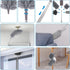Microfiber Extendable Feather Duster (11pcs) with 100" Extension Pole, Washable & Reusable for Cleaning Ceiling Fans &