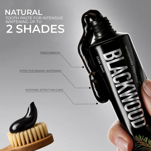 Splat 75 ml Blackwood Natural Whitening Toothpaste Charcoal-Enriched for Deep Cleaning, Fresh Breath and Stain Removal