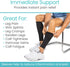 Vive Calf Compression Sleeve for Men & Women 20-30mmHg (1 Pair) - Footless Calf Support Socks for Pain Relief