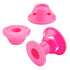 JANYUN 40 Pcs Pink Magic Hair Rollers - 20 Large and 20 Small Silicone Curlers