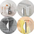 Quilax Counter Tiny Bathroom Mirror Squeegee for Shower Glass, Silicone Shower Squeegee with Hanging Hook, Handy Water