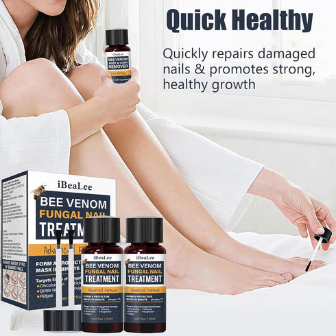 KISMIGER -1% 2 Toenail Fungus Treatment Extra Strength Tolnaftate, Bee Venom Nail Fungus Treatment, Gentle Fungal Nail