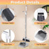 Broom with Dustpan Combo Set, 3 in 1 Brooms for Indoor and Outdoor, Long Handle Heavy Duty for Home Cleaning