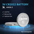 EEMB 10PACK CR2032 Battery - 3V Lithium Button Coin Cell Batteries for Remotes, Watches, Calculators & Medical Devices