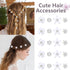 YISSION Mini Rhinestone Hair Pins, 20Pcs Cute Small Decorative Wedding & Bridal Barrettes