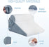 Ziiyllean 3Pcs 9&12 Inch Orthopedic Bed Wedge Pillow for Sleeping, Adjustable Memory Foam Wedge Pillow Post Surgery