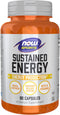 NOW Foods Sports Sustained Energy - Sustained Release Caffeine with B Vitamins - 90 Veg Capsules for Mental Alertness