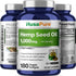 NusaPure Hemp Oil Capsules, 1,000mg Per Serving, 180 Non-GMO Veggie Softgels