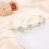 Wedding Headband with Pearls and Crystals, Rhinestone Tiara Headpiece Bridal Hair Accessories for Women (Silver)