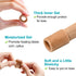 Povihome 6 Pack Toe Tubes - Large (15/16''D), Fabric and Gel Lining Big Toe Protector for Pain Relief