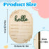 Thinp 5.9 Inch Baby Announcement Sign, Wooden Hello World Newborn Signs Birth Baby Name Plaques Birth Announcement Sign