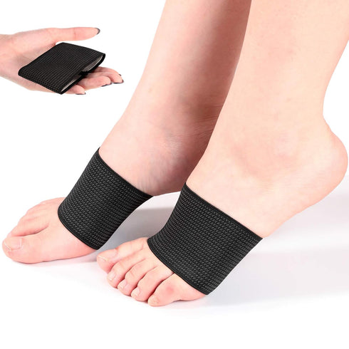 Geyoga 2 Pairs Compression Foot Arch Support for Women and Men, Plantar Fasciitis Arch Support Sleeves Braces