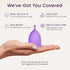 EcoBlossom Reusable Menstrual Cup Set - Medical Grade Silicone Period Cups, Comfortable Use for 12 Hours (2 Small Cups)