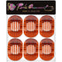 RC ROCHE ORNAMENT 6 Pcs Flat Hair Clips, Strong Hold Grip Barrettes for Thick Hair, Medium Brown