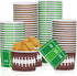 gisgfim 50Pcs Disposable Football Party Paper Bowls, Durable Snack Cups for Game Day, Birthday Party Decorations