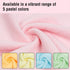 Microfiber Cleaning Cloths Roll 11.8" x 11.8" - Lint Free, Quick Dry, Ultra Absorbent Reusable Rags (Pink)