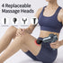 Massage Gun Deep Tissue, Portable with Silent Brushless Motor and 4 Interchangeable Heads for Muscle Relief and