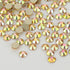Towenm 3000 Pieces Flatback Rhinestones for Nails, 2mm Glue Fix Glass Flat Back Crystals for Nail Art, Metal