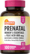 Prenatal Multivitamin and Mineral Formula, 100 Quick Release Capsules with Folic Acid 800 mcg