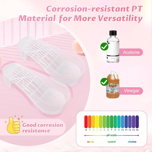 Yokilly Toe Nail Soaking Bowl, 2 PCS Shoe Design Foot Bath Soak Tub for Acetone Proof Pedicure Foot Spa