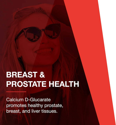 Protocol Calcium D-Glucarate - 500mg Cleanser Detox for Breast & Prostate Health - Non-GMO & Dairy Free - 90 Veg Caps
