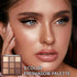 Erinde 9 Colors Eyeshadow Palette, Highly Pigmented Matte Shimmer Glitter Eye Shadow Makeup, Waterproof