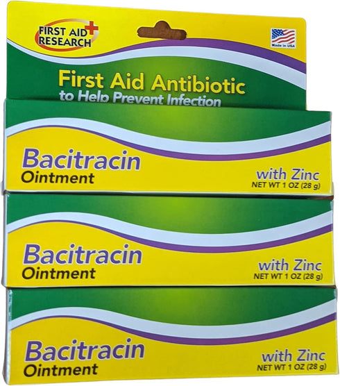 Bacitracin Zinc Ointment, 1 Oz / 28 G, 3-Pack