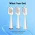 Replacement Brush Heads for Waterpik Sonic Fusion 2.0, 3 Count White, Hard Bristles