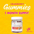 vH essentials Probiotic Gummies, 60 Count with Prebiotics & Cranberry for Urinary Tract Health and Vaginal Microflora