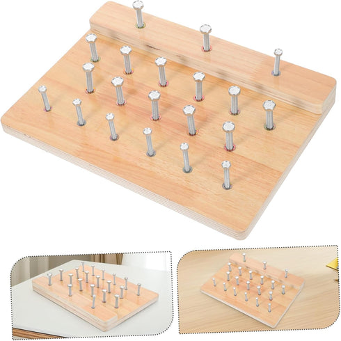 Wooden Finger Rehabilitation Board for Hand Dexterity - Ideal Therapy Tool