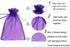 Wudygirl 100pcs Sheer Organza Bags 5‘’x7‘’ - Purple Drawstring Packages for Jewelry, Baby Shower & Party Favors