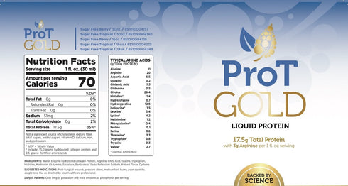 Berry Sugar Free Liquid Protein Shot - 16oz Anti Aging, Boosts Immunity, Trusted by 4,000+ Medical Facilities
