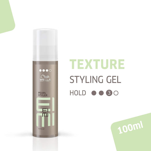 Wella Professionals EIMI Pearl Styler | Texture Styling Gel | 3.59 Fl Oz | Flexible Strong Hold, Adds Volume & Glossy
