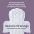 Women,30 Count uNeat Panty Liners for Women & Teens, Pantiliners with Wings, Mini Sanitary Pads, Light Periods