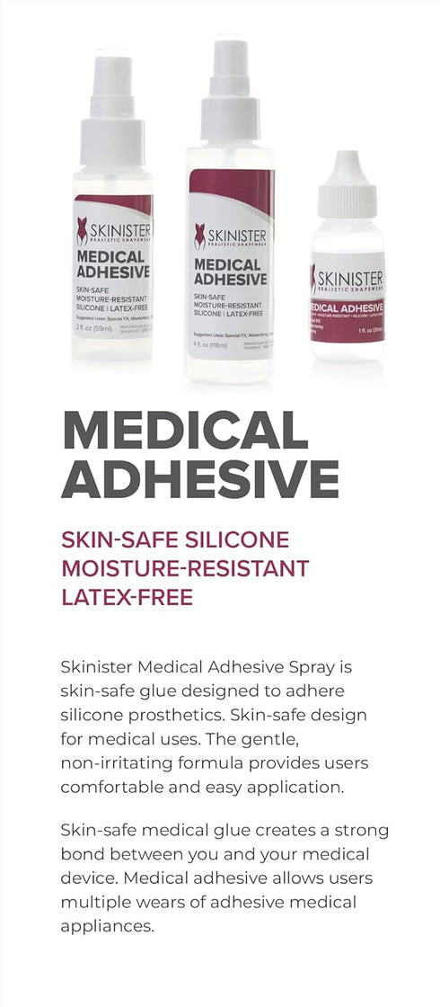 Prosthetic Medical Adhesive for Ostomy, Mastectomy, SFX | 1oz