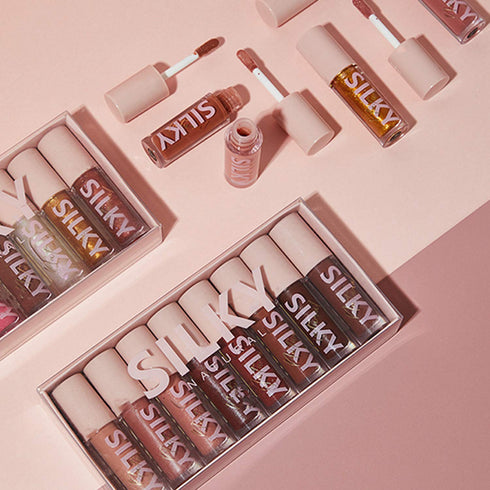 MAEPEOR Shiny Glossy Lipgloss Set 8PCS, Non-Sticky Moisturizing, Long-lasting High Shine & Shimmer Liquid Lipstick