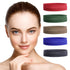 Teemico 10 Pack 3" Cotton Headbands, Stretch Elastic Sports Sweatbands for Teens Women (Purple)