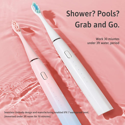 Oday N9000 Sonic Electric Toothbrush, 90% End-Rounding, 10 YR Warranty, 2,000 mAh Battery, IPX7 Waterproof, 5 Modes